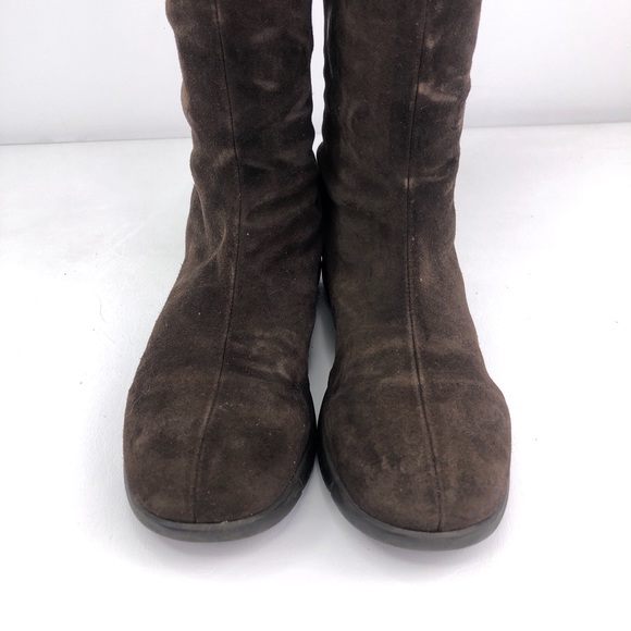 La Canadienne Brown Leather Tall Winter Boots 8M - Picture 11 of 11
